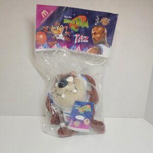 Vintage 1996 Space Jam‎ Taz Plush McDonalds Sealed Tune Squad Collectible